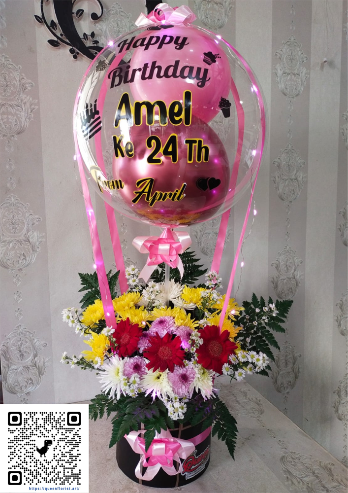 Parcel Balon Fresh Flowers