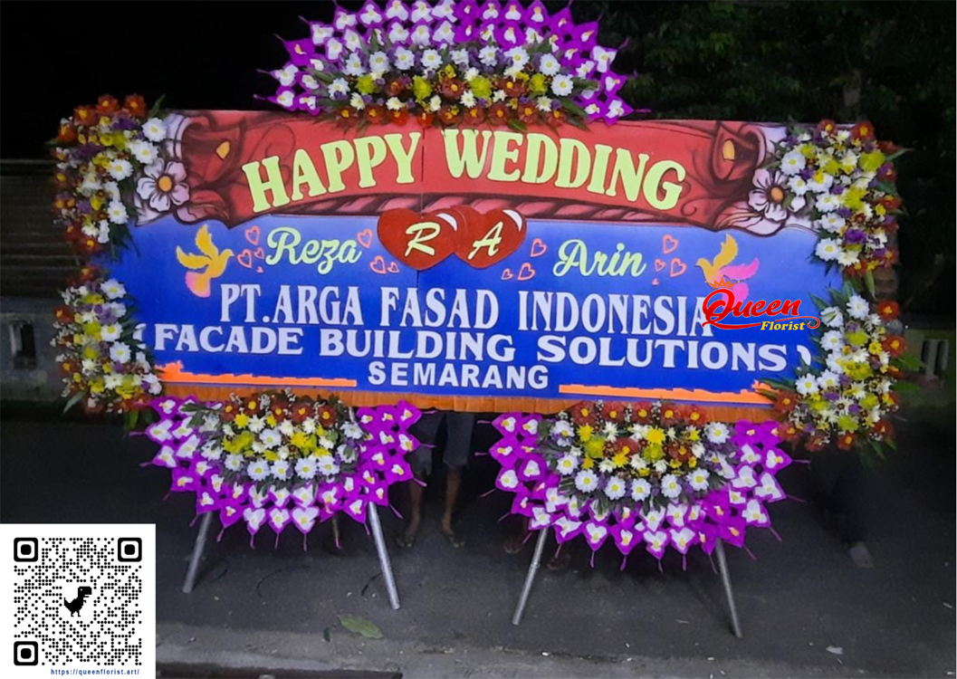 Karangan Bunga Wedding QF 4